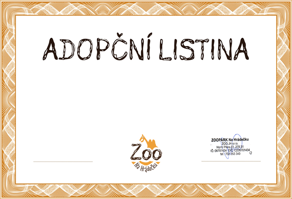 adopční listina
